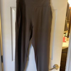 Cute jogger. 70% Nylon and 20% spandex. Matching hoodie is listed